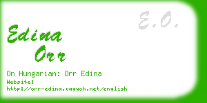 edina orr business card